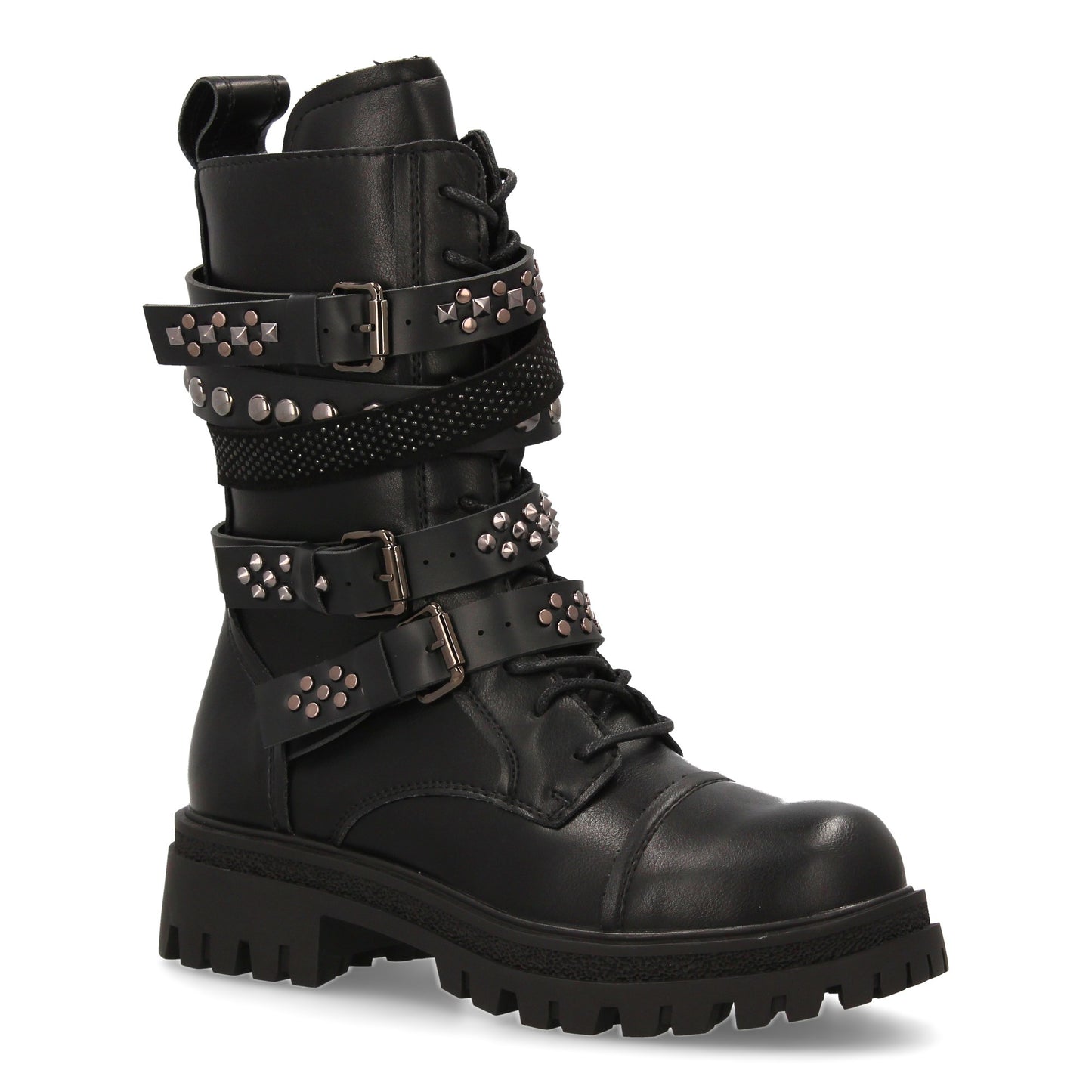 Estas botas de estilo militar  Diseño robusto  múltiples correas con hebillas me