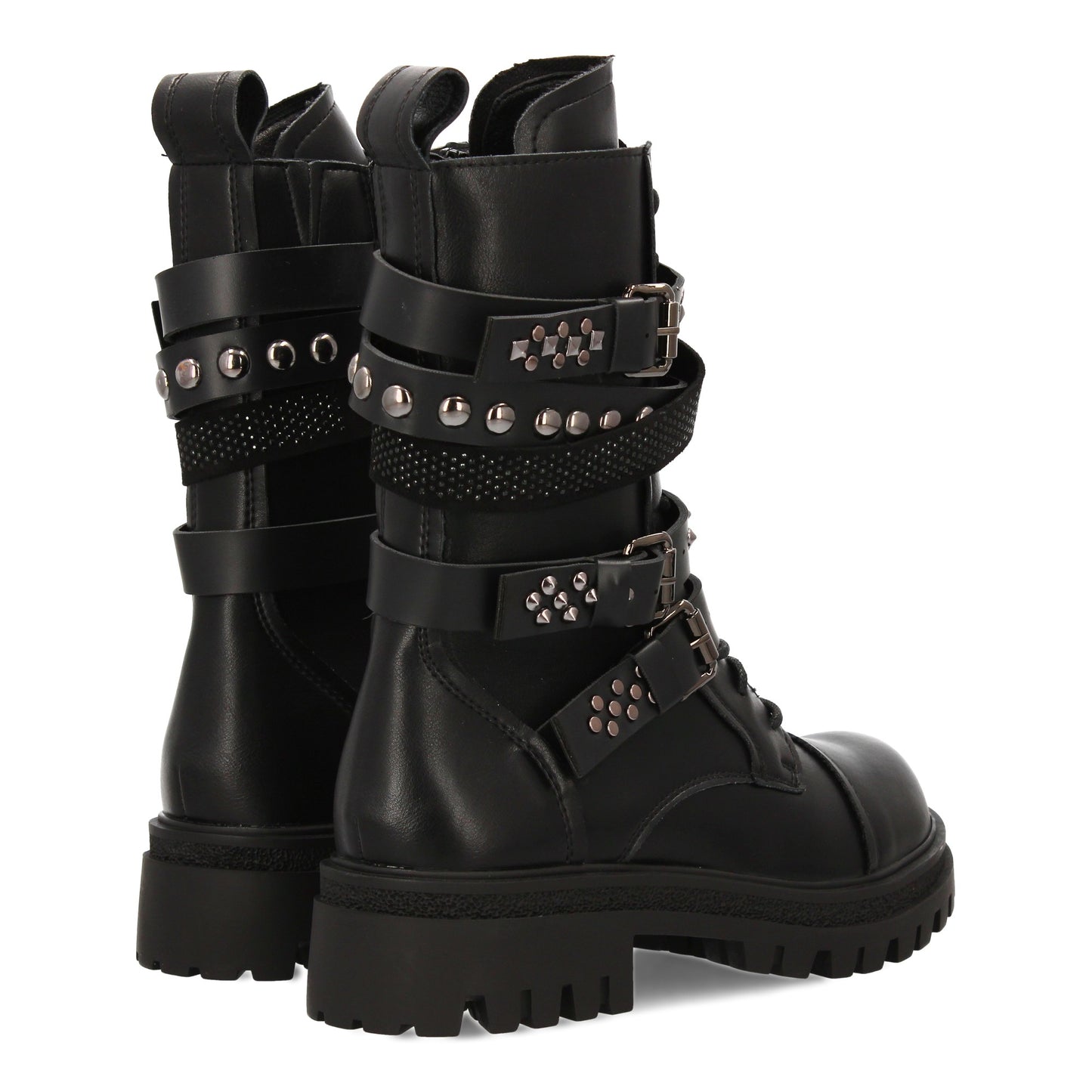Estas botas de estilo militar  Diseño robusto  múltiples correas con hebillas me