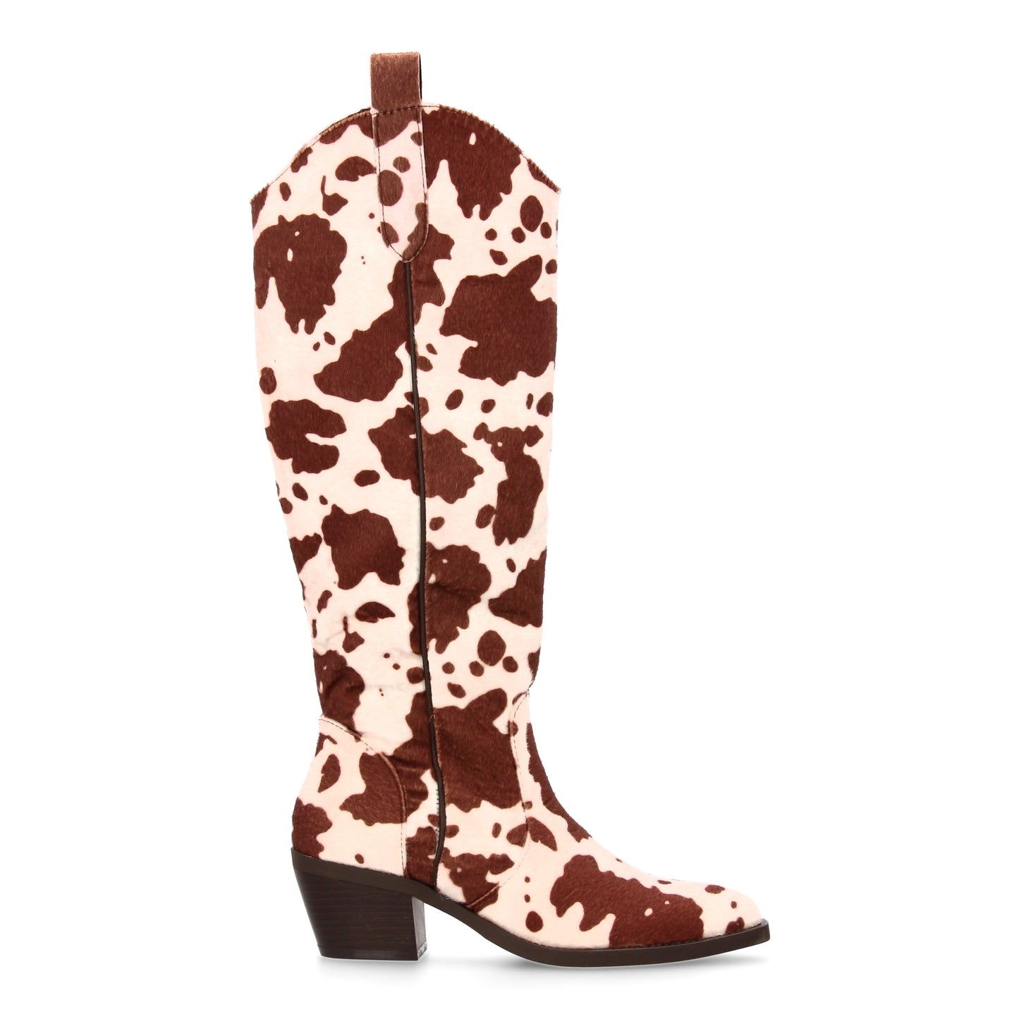 Botas altas estilo cowboy con estampado animal. Punta fina y tacón comodo  estil