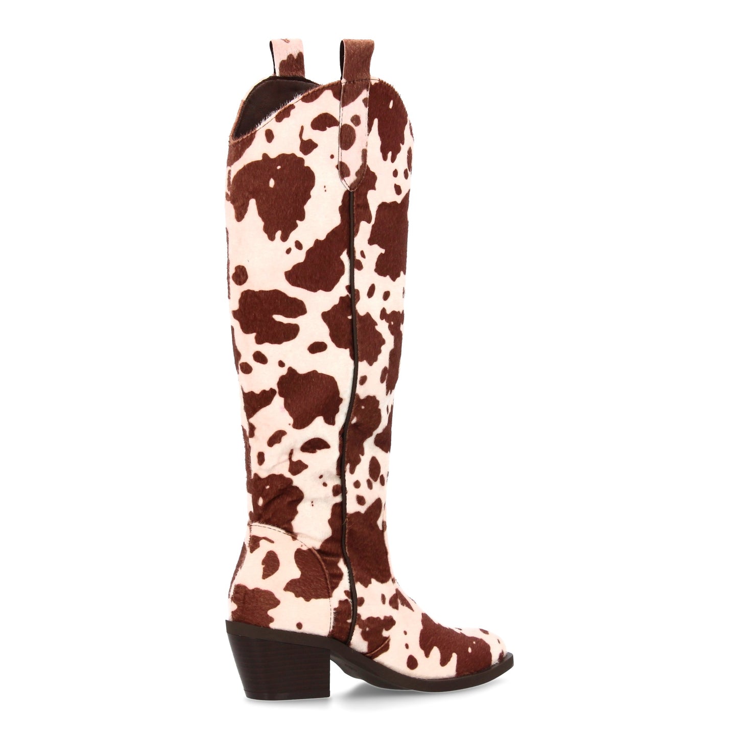 Botas altas estilo cowboy con estampado animal. Punta fina y tacón comodo  estil
