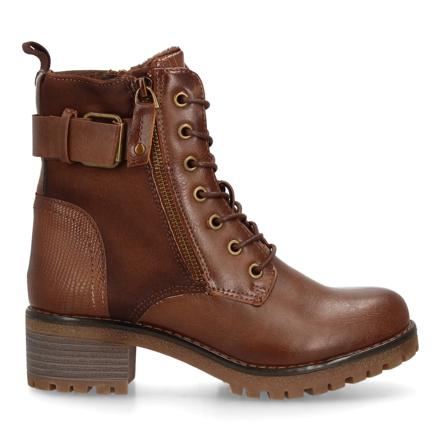 Bota para mujer con diseño robusto y funcional  perfecta para el día a día.