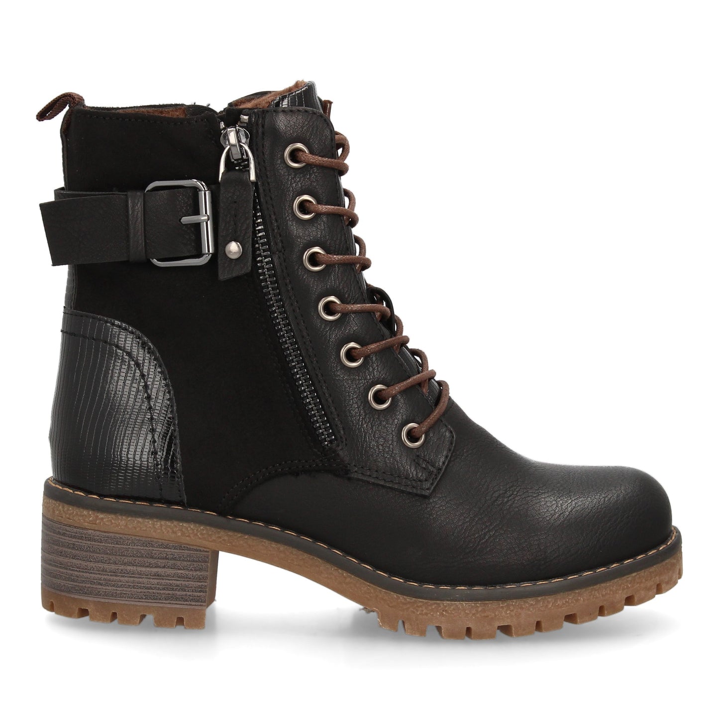 Bota para mujer con diseño robusto y funcional  perfecta para el día a día.