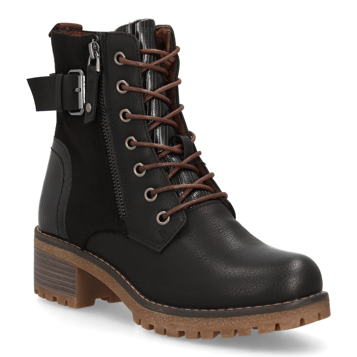 Bota para mujer con diseño robusto y funcional  perfecta para el día a día.