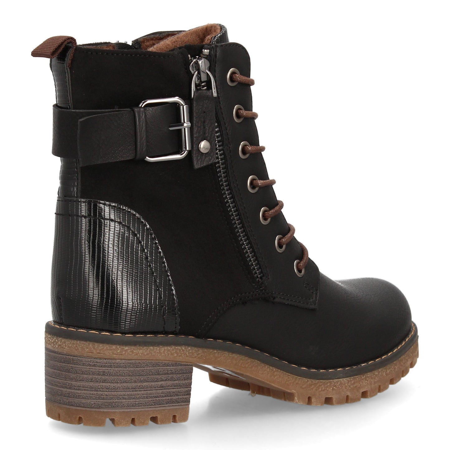 Bota para mujer con diseño robusto y funcional  perfecta para el día a día.