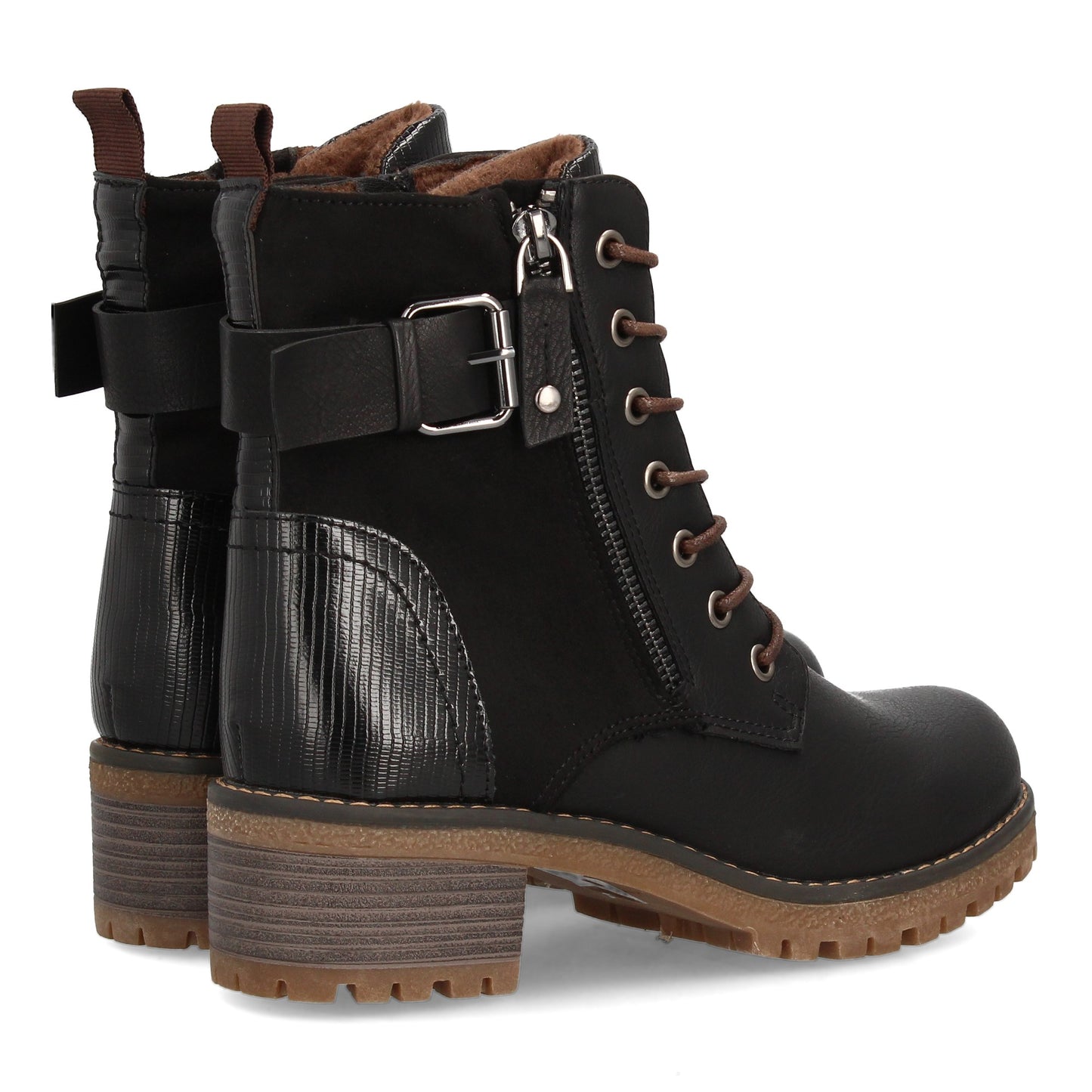 Bota para mujer con diseño robusto y funcional  perfecta para el día a día.