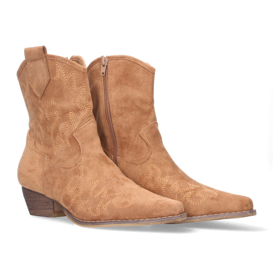 Botin de tacon bajo comodo para mujer  b
