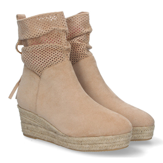 Botines con Cuña de Yute para Mujer. C�m