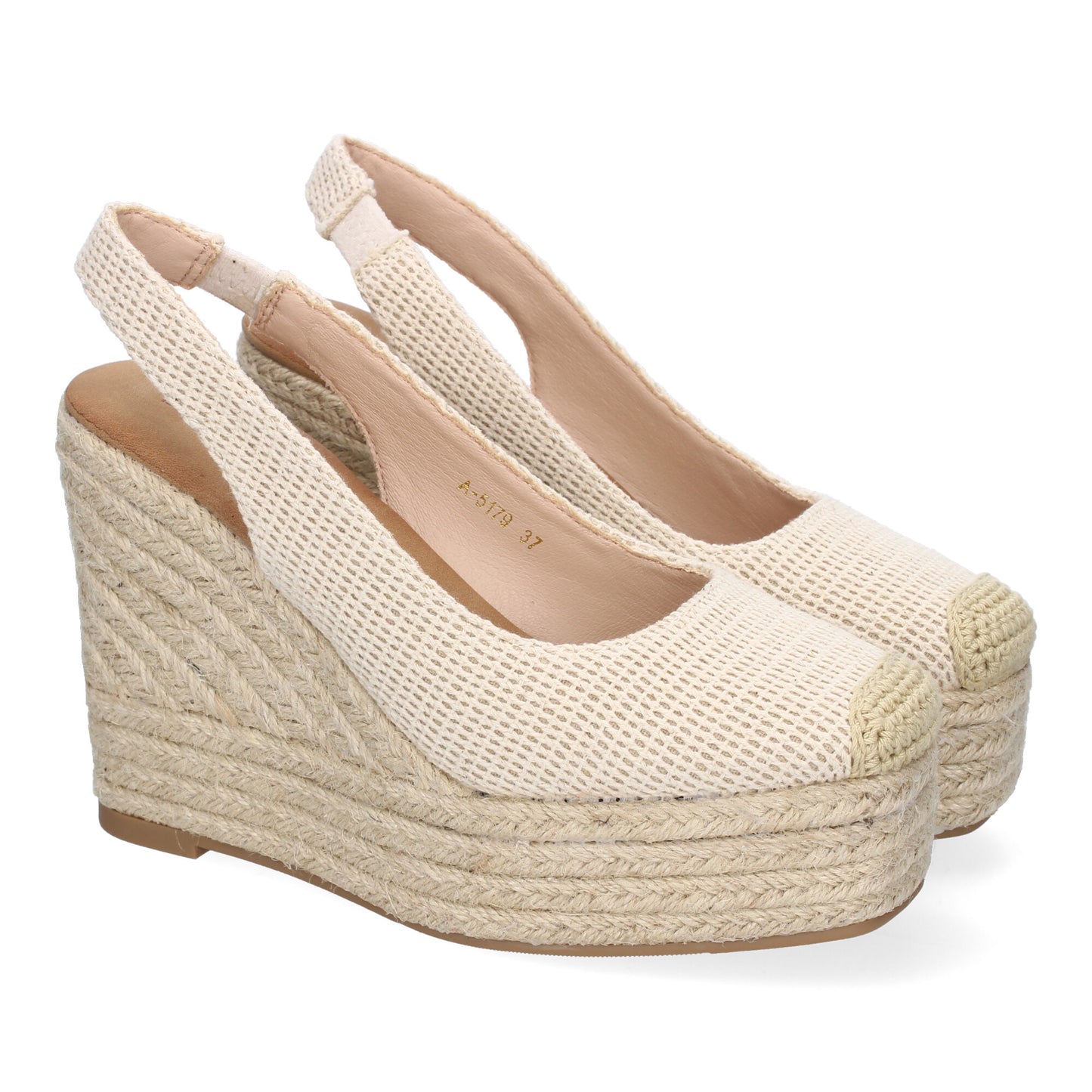Sandalia de cuña de Yute para Mujer  Comodas y Ele