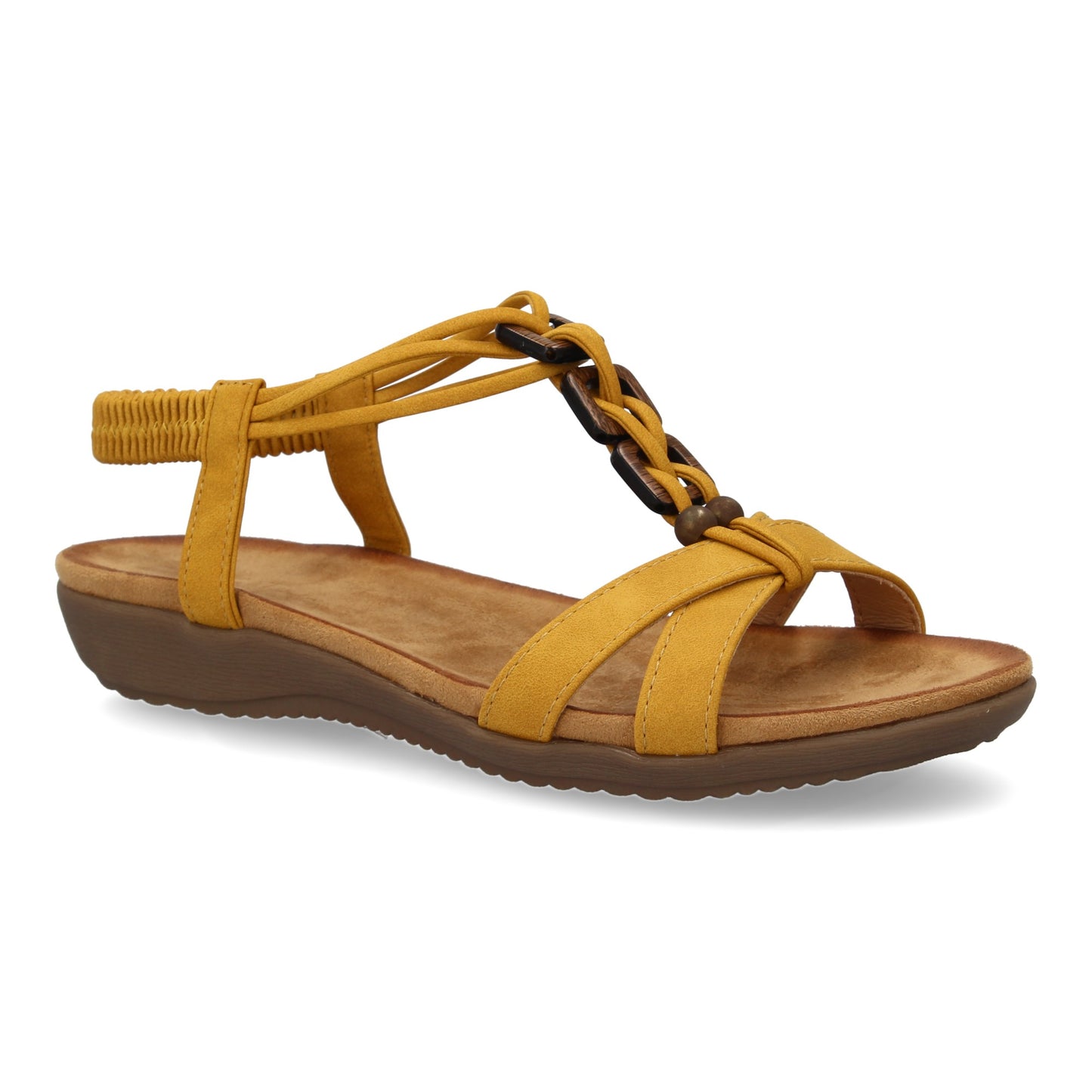 Sandalias planas para mujer  comodas con material elastico e