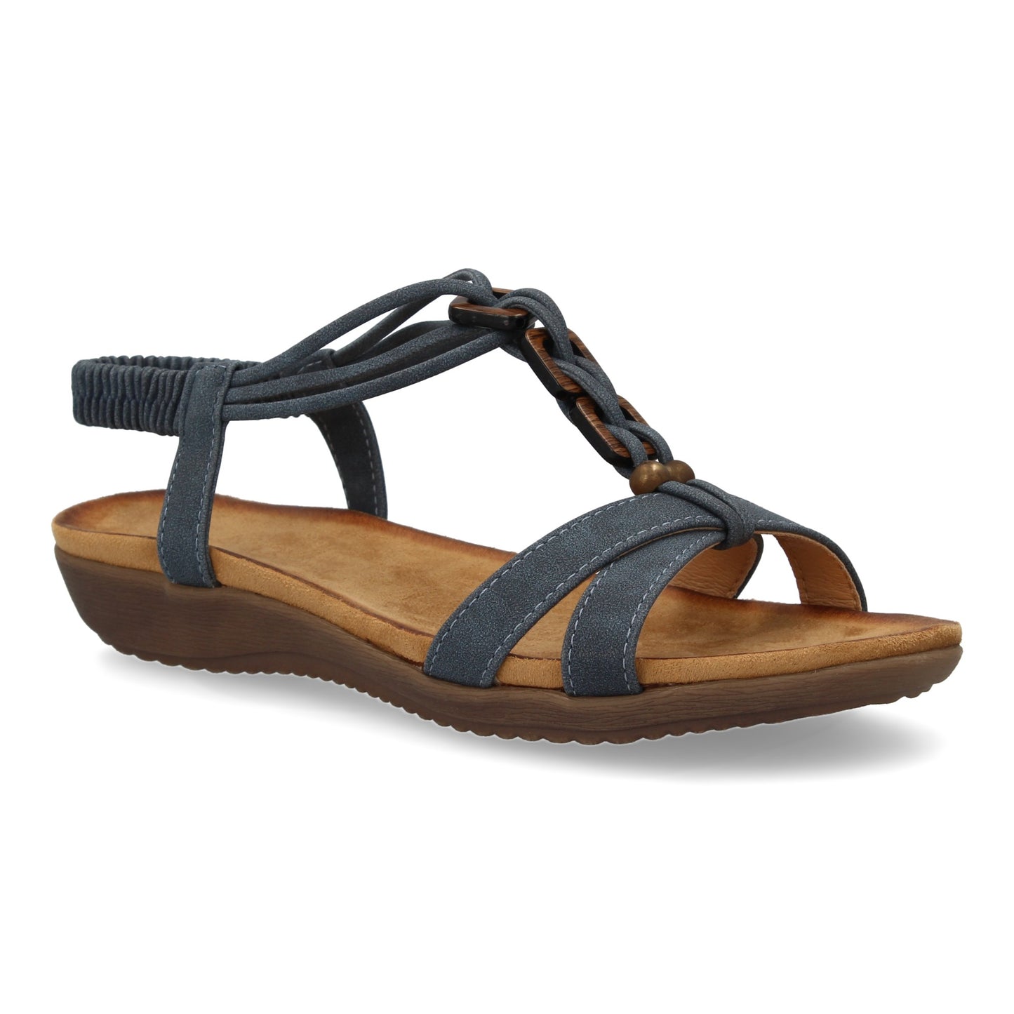 Sandalias planas para mujer  comodas con material elastico e