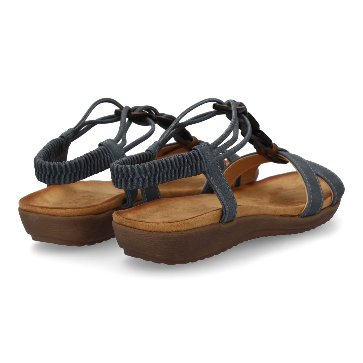 Sandalias planas para mujer  comodas con material elastico e