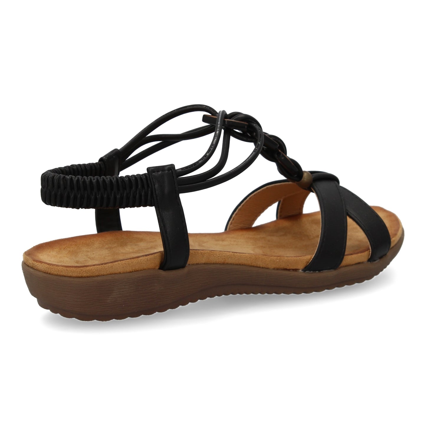 Sandalias planas para mujer  comodas con material elastico e
