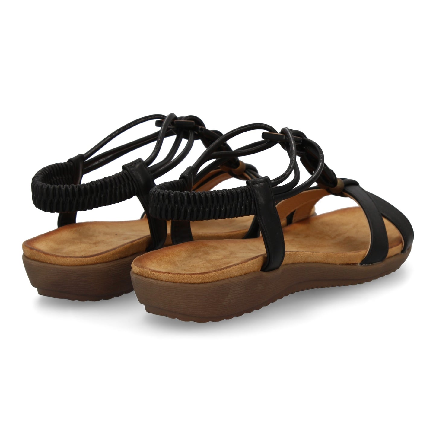 Sandalias planas para mujer  comodas con material elastico e