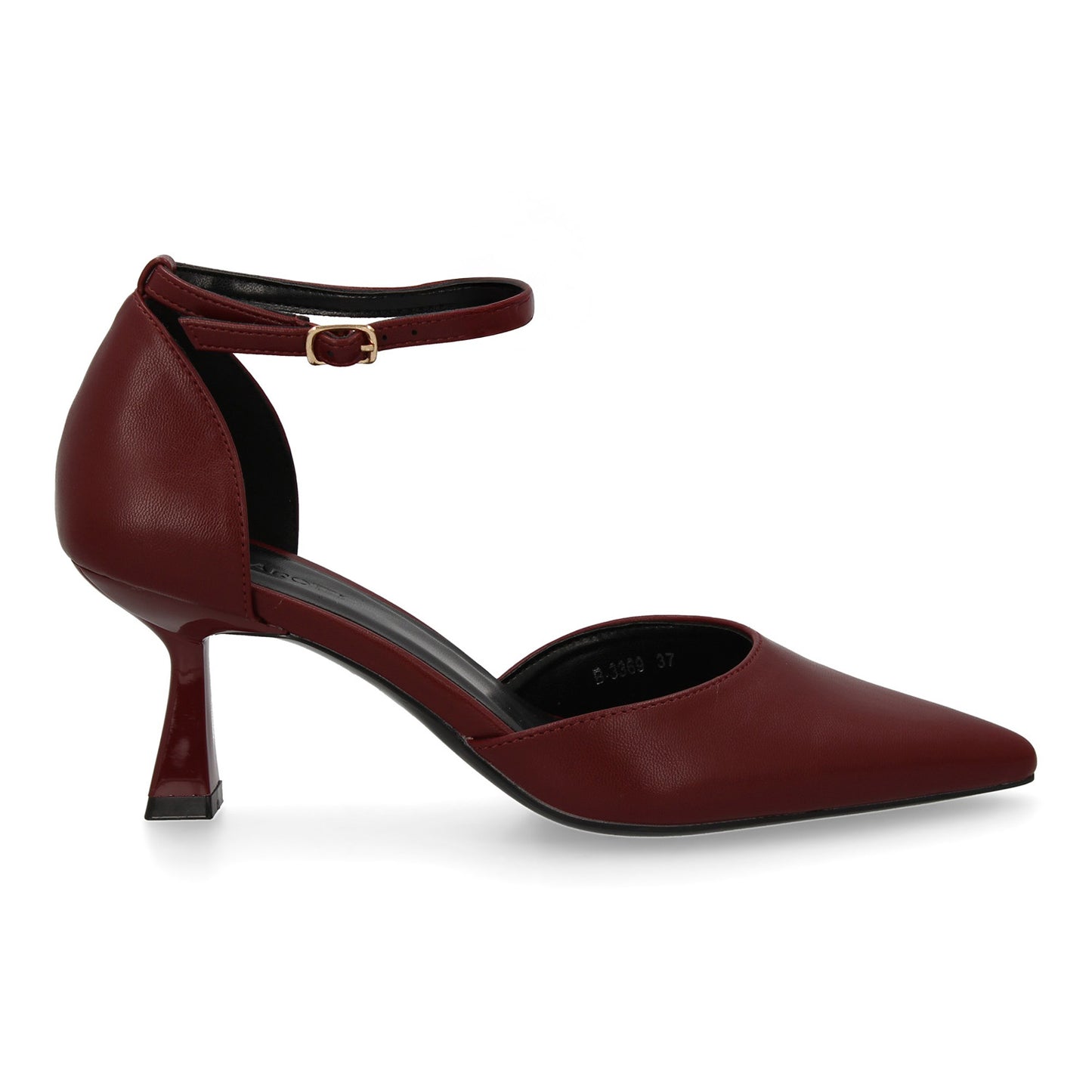 Stiletto para mujer con tacón fino. Cierre ajustable de hebilla  punta fina idea