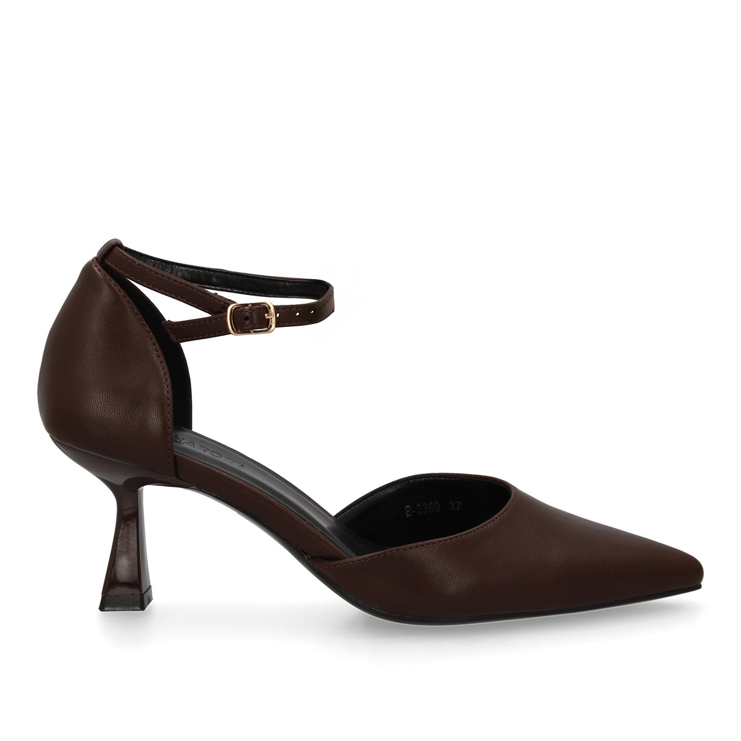 Stiletto para mujer con tacón fino. Cierre ajustable de hebilla  punta fina idea