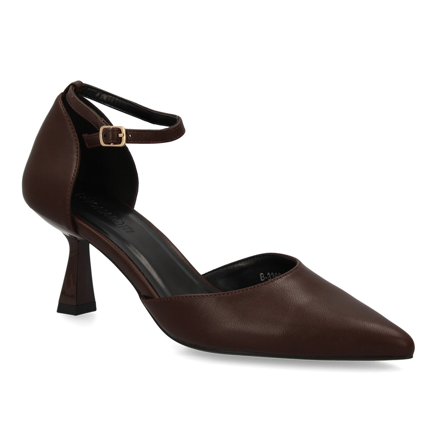 Stiletto para mujer con tacón fino. Cierre ajustable de hebilla  punta fina idea