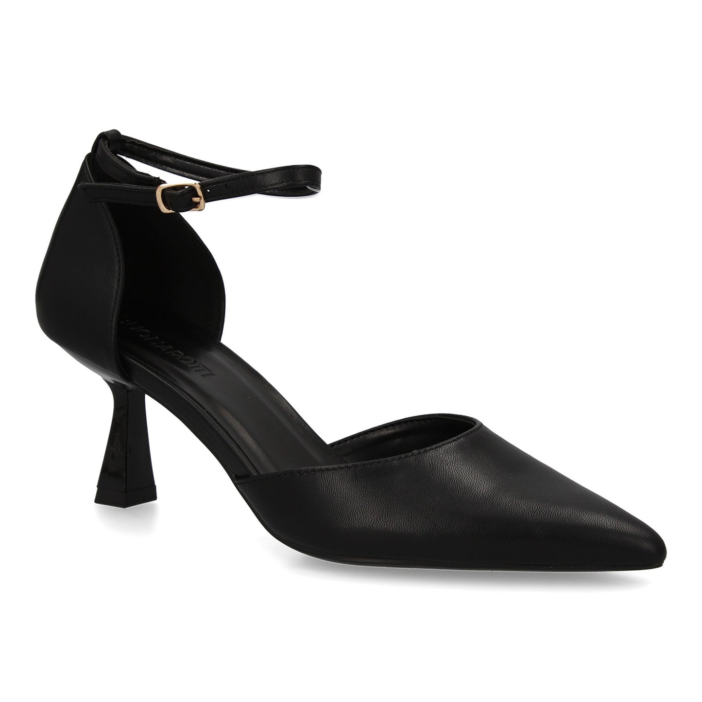 Stiletto para mujer con tacón fino. Cierre ajustable de hebilla  punta fina idea