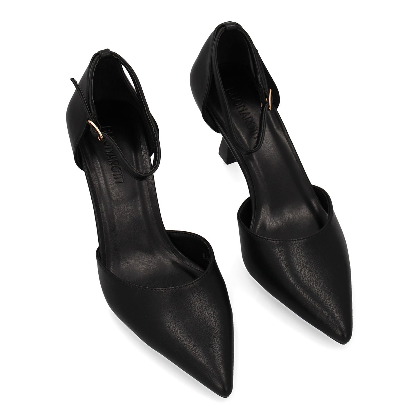 Stiletto para mujer con tacón fino. Cierre ajustable de hebilla  punta fina idea