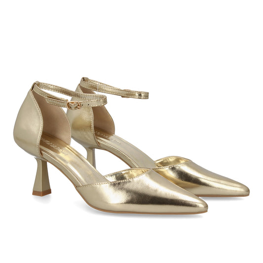 Stiletto para mujer con tacón fino. Cierre ajustable de hebilla  punta fina idea