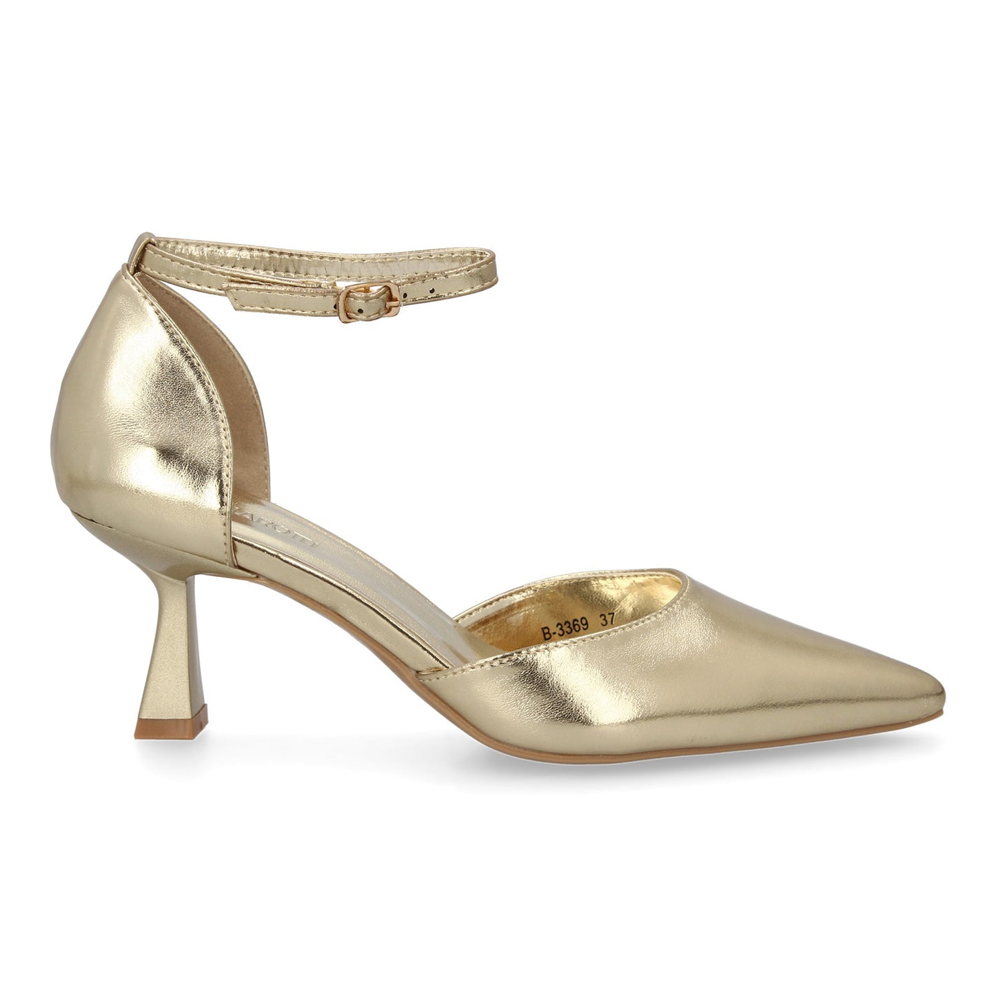 Stiletto para mujer con tacón fino. Cierre ajustable de hebilla  punta fina idea