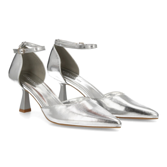 Stiletto para mujer con tacón fino. Cierre ajustable de hebilla  punta fina idea