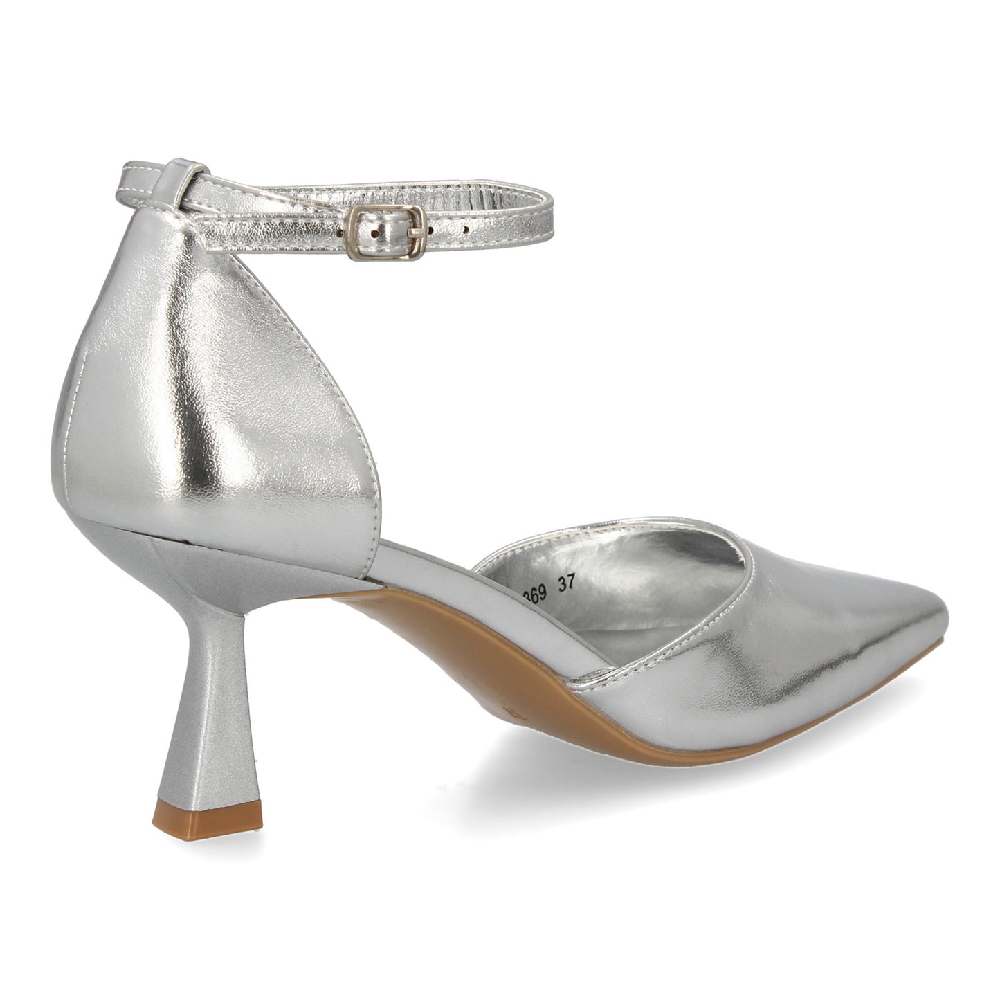 Stiletto para mujer con tacón fino. Cierre ajustable de hebilla  punta fina idea