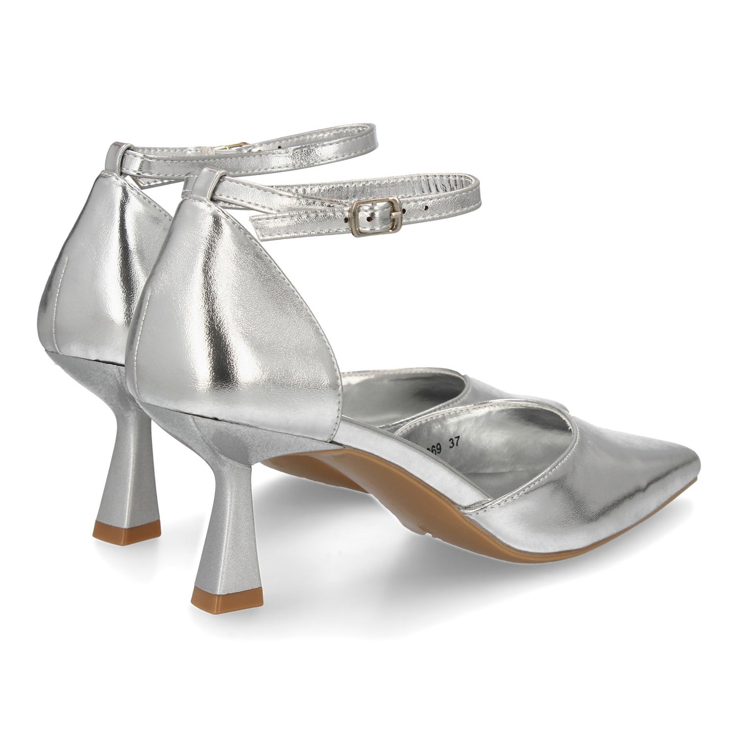 Stiletto para mujer con tacón fino. Cierre ajustable de hebilla  punta fina idea