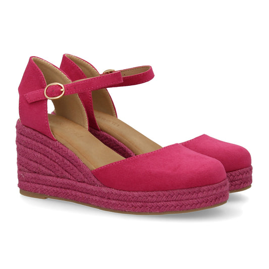 Sandalia de cuña de yute para mujer  comodas y elegantes dis