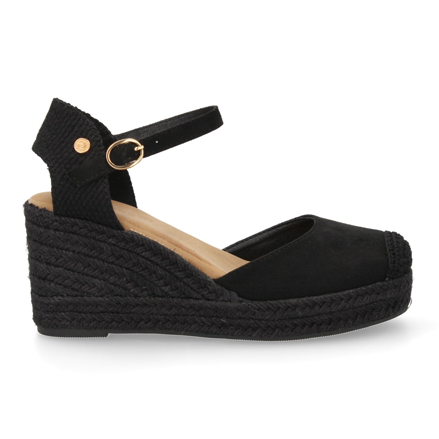 Sandalia de cuña de yute para mujer  comodas y elegantes dis