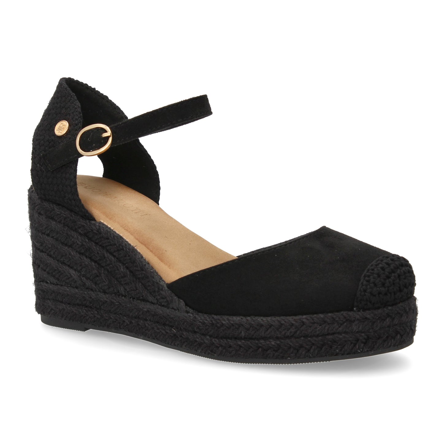 Sandalia de cuña de yute para mujer  comodas y elegantes dis
