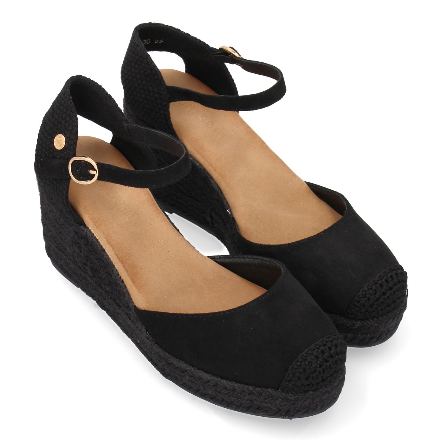 Sandalia de cuña de yute para mujer  comodas y elegantes dis