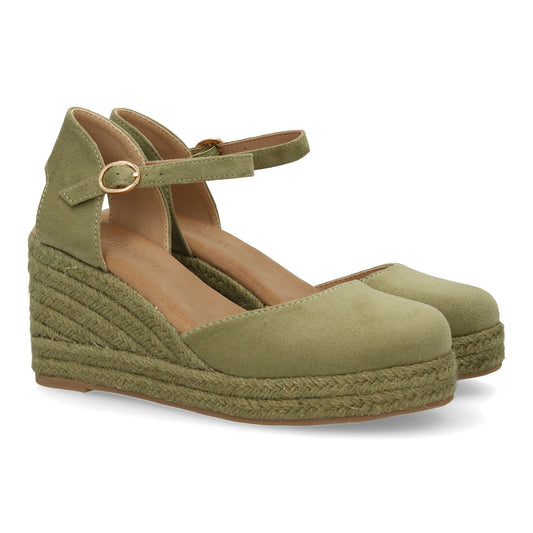 Sandalia de cuña de yute para mujer  comodas y elegantes dis