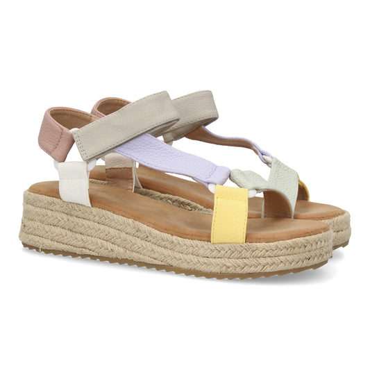 Sandalias planas de yute para mujer  diseño moderno y elegan