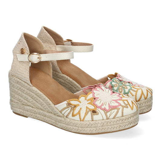 Sandalias Valencianas de cuña para Mujer con Dise�