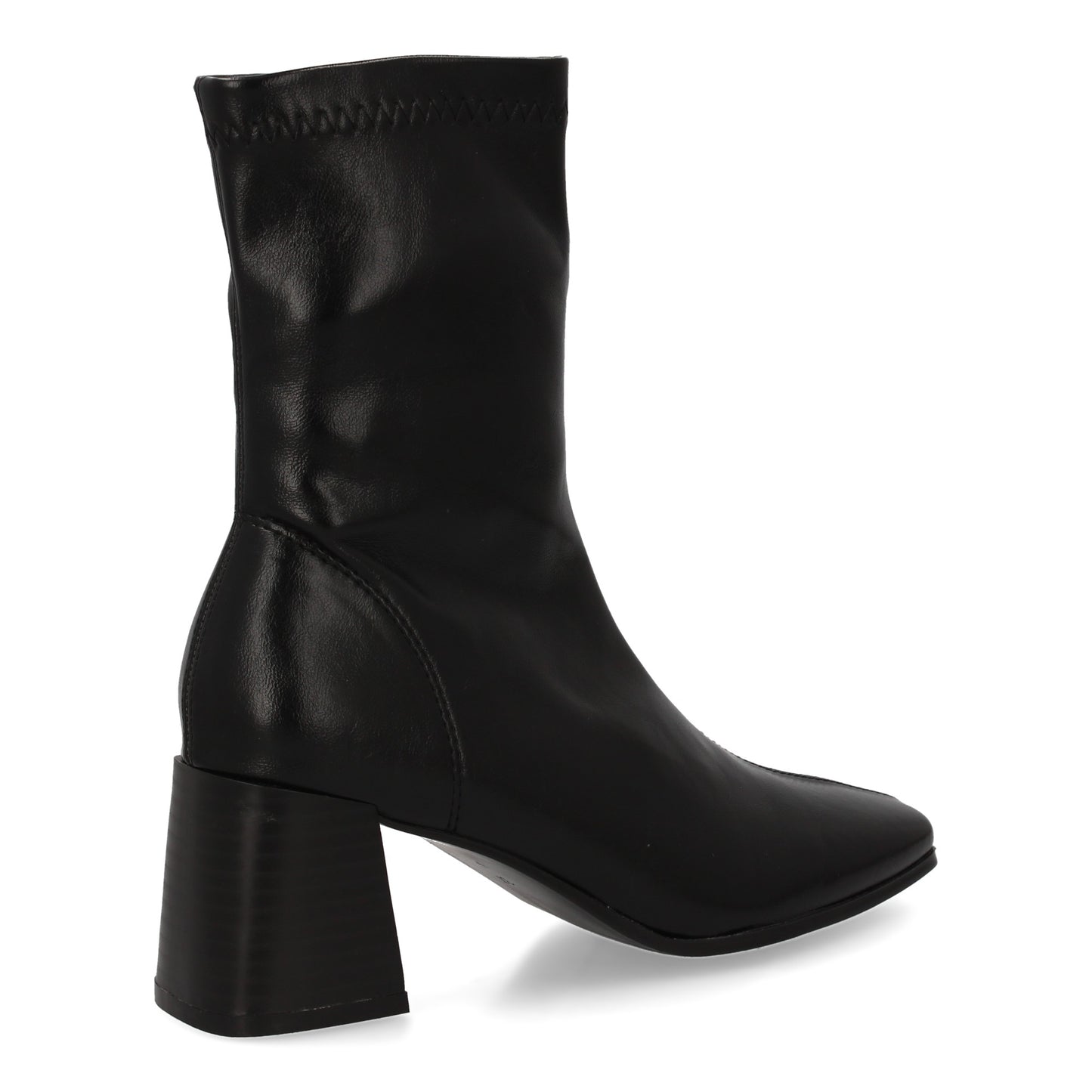 Botin de mujer con tacon  estampado liso  Diseño elegante  cierre de cremallera