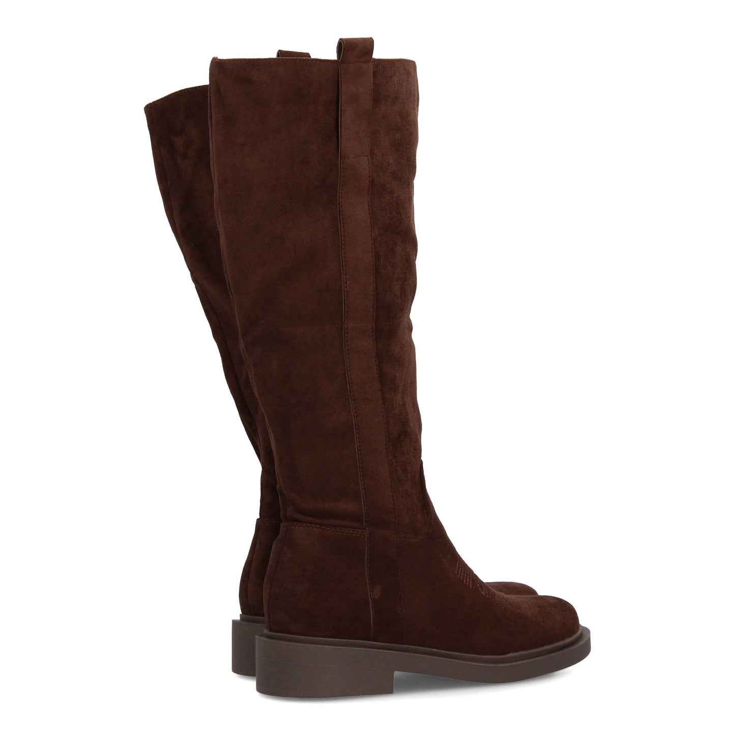 Bota alta para mujer con inspiración cowboy y detalle de bordado frontal  p