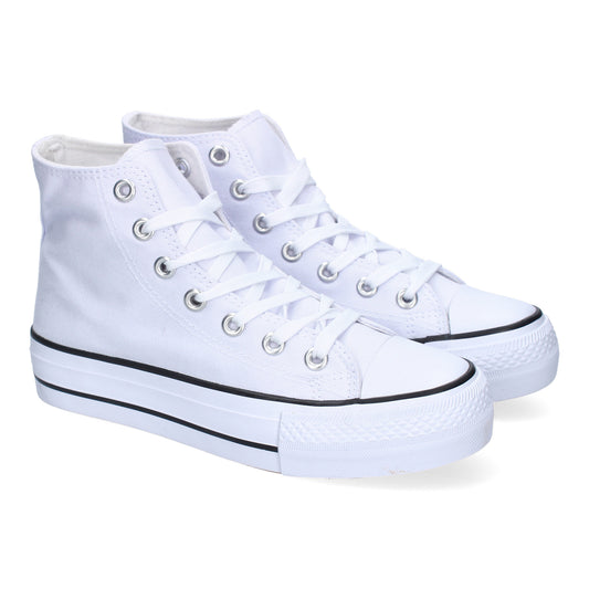 Zapatilla Abotinada de Mujer  Comoda  con Material