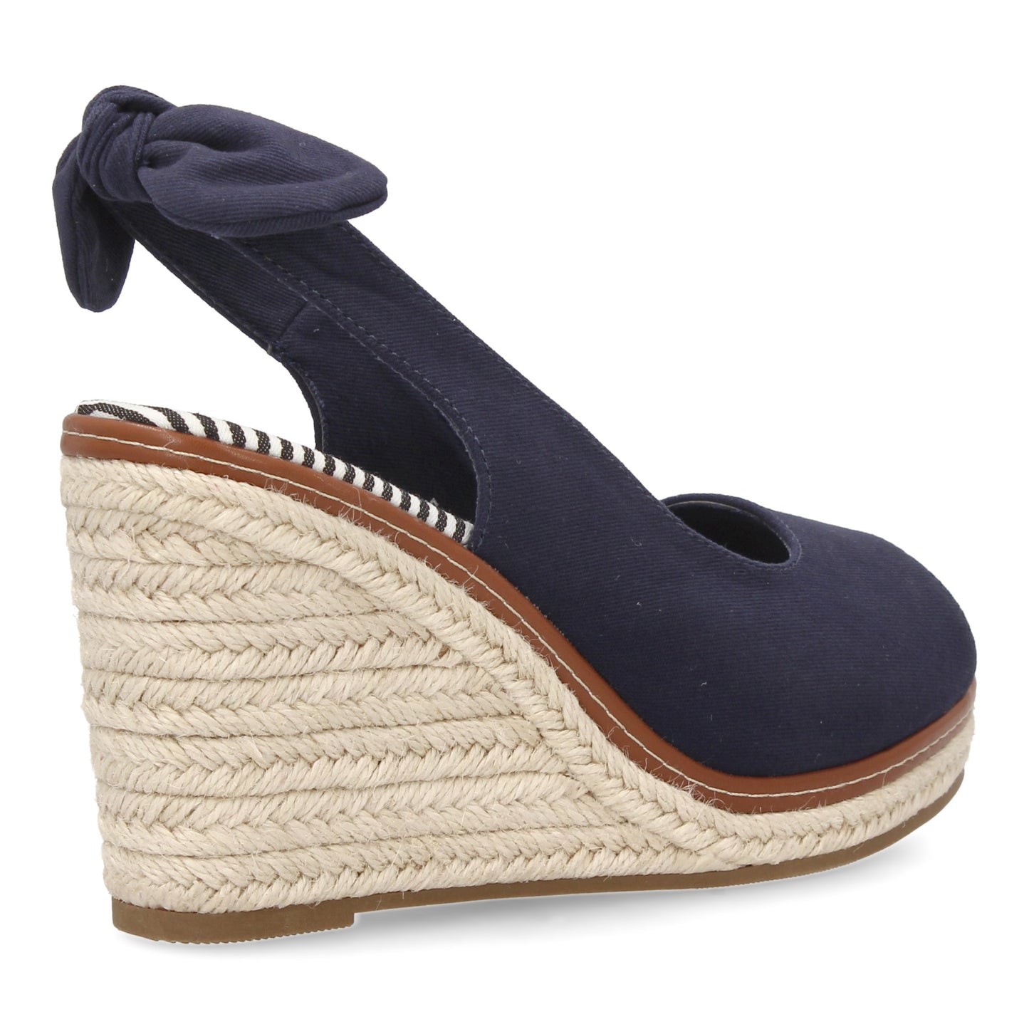Sandalias de cuña de yute tipo alpargata para muje