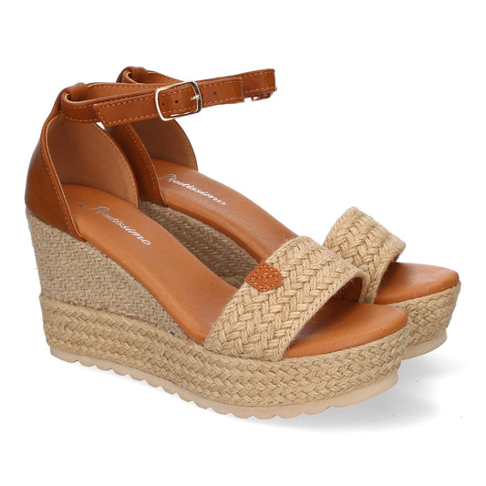 Sandalia de cuña de Yute para Mujer  Comodas y Ele