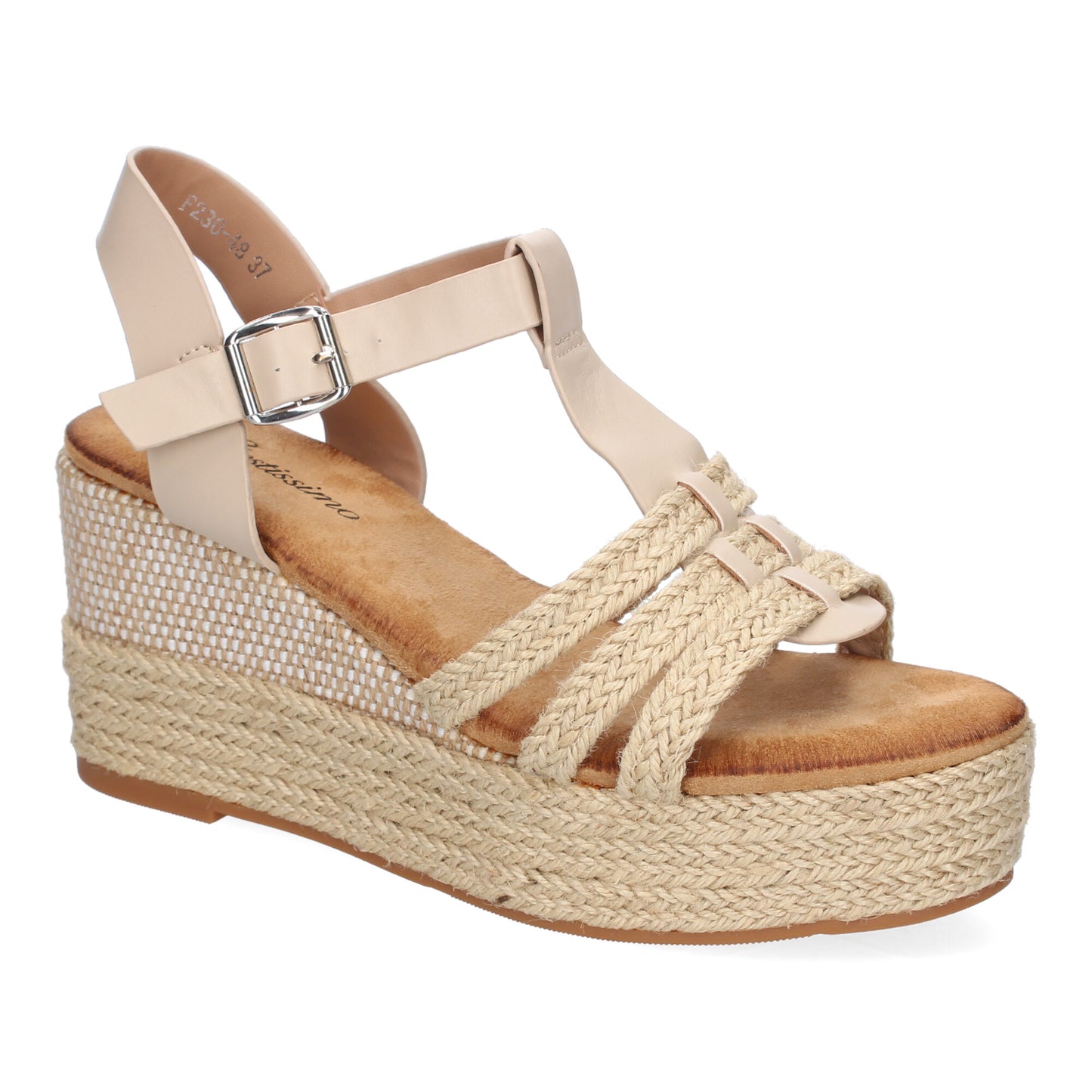 Sandalia de cuña de Yute para Mujer  Comodas y Elegantes  di