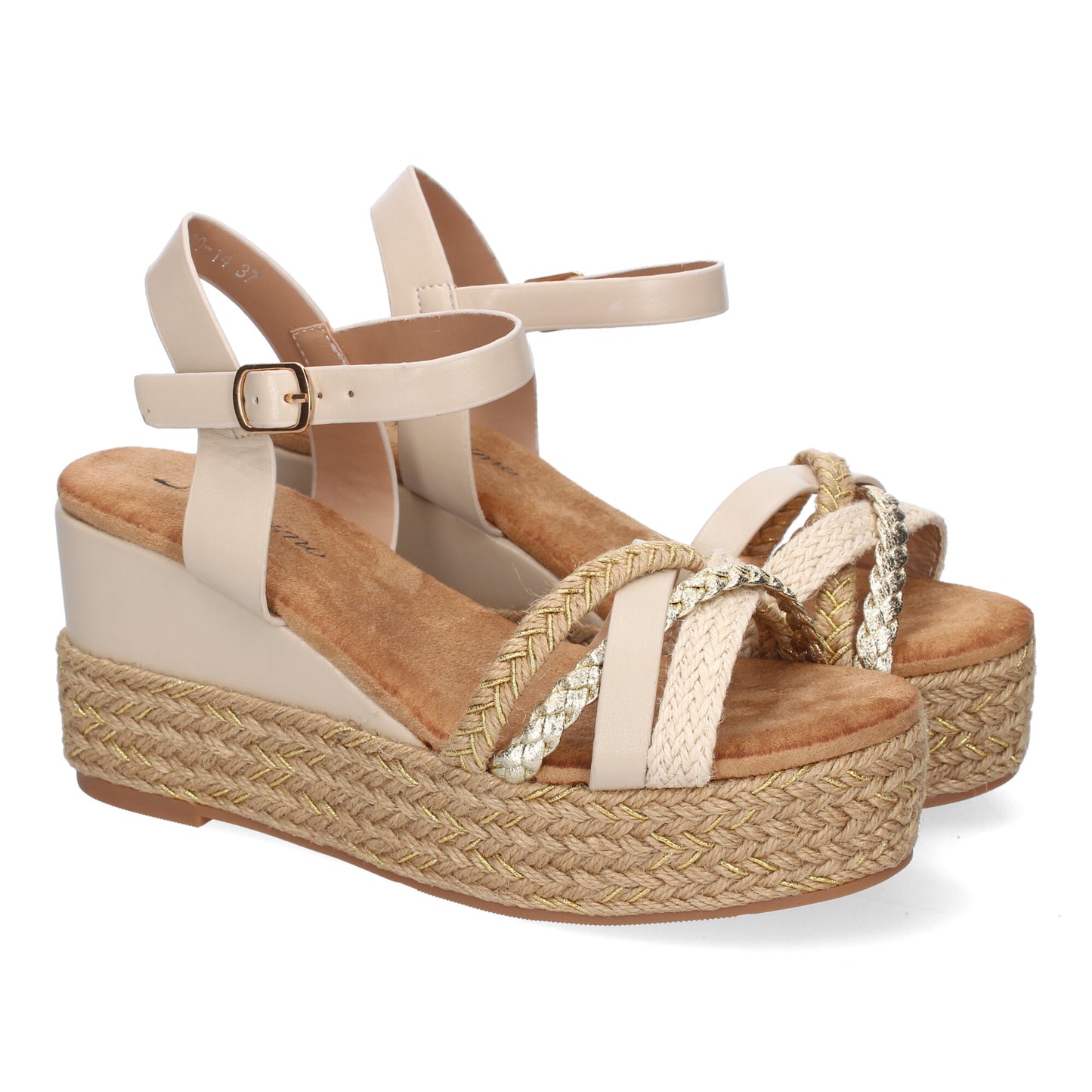 Sandalia de cuña de Yute para Mujer  Comodas y Ele