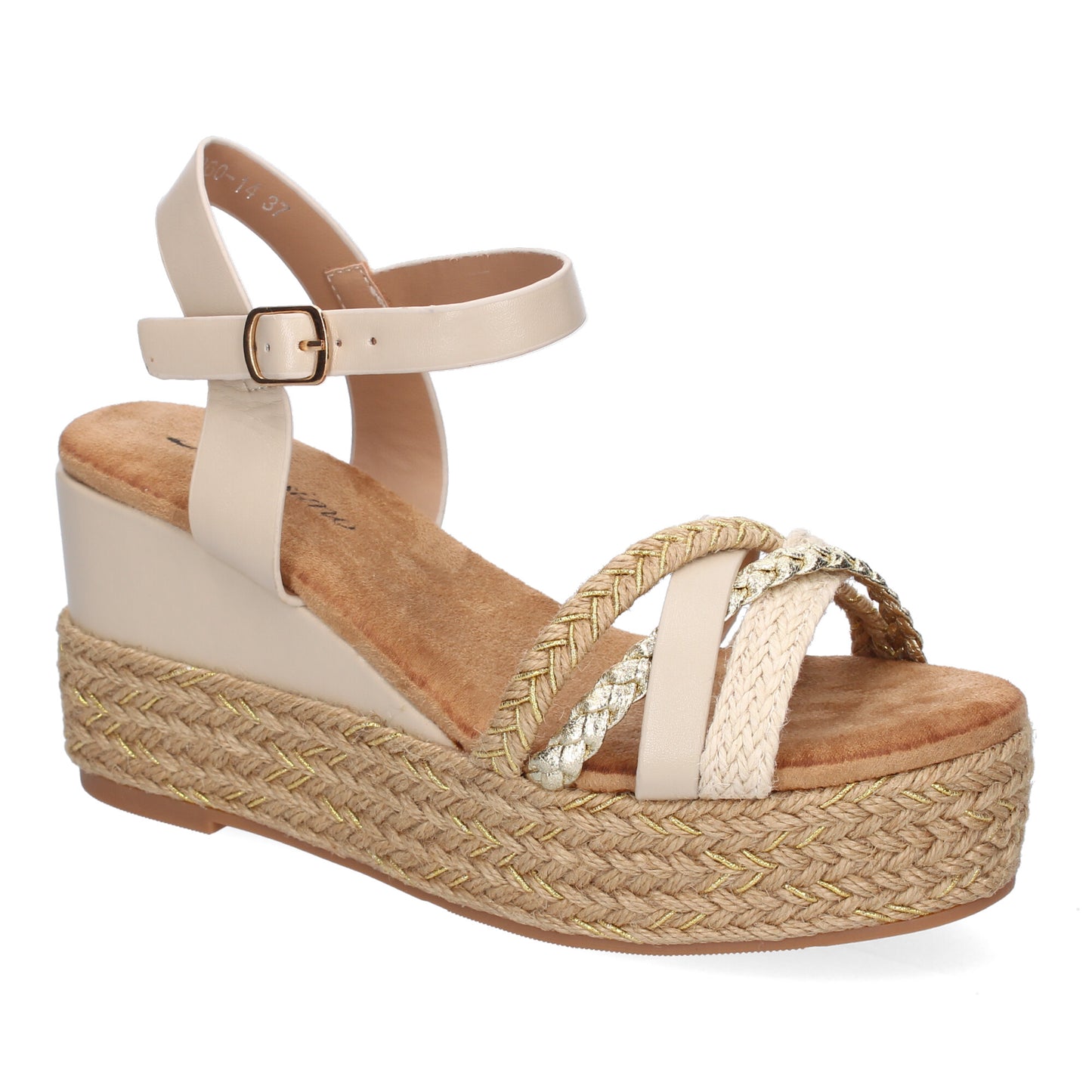 Sandalia de cuña de Yute para Mujer  Comodas y Ele