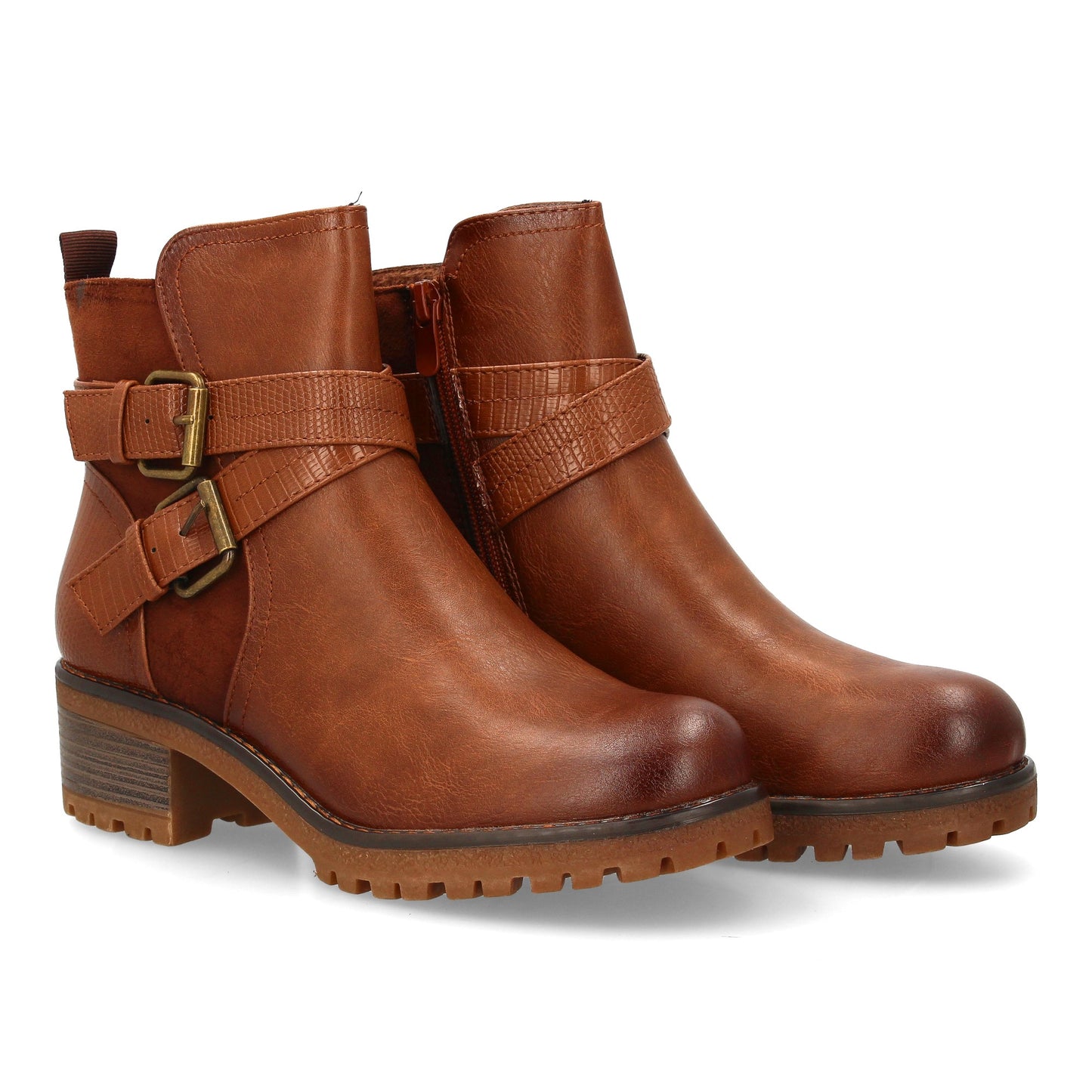 Botín de mujer con tacón. Ideal para los días de otoño e Invierno. Texturas