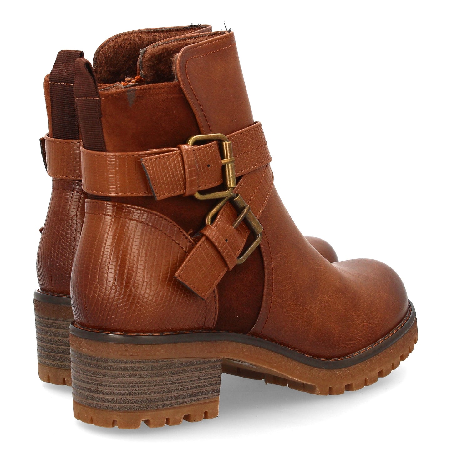 Botín de mujer con tacón. Ideal para los días de otoño e Invierno. Texturas