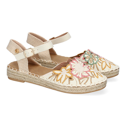 Sandalias de Mujer  diseño Floral  Detalles Bordad