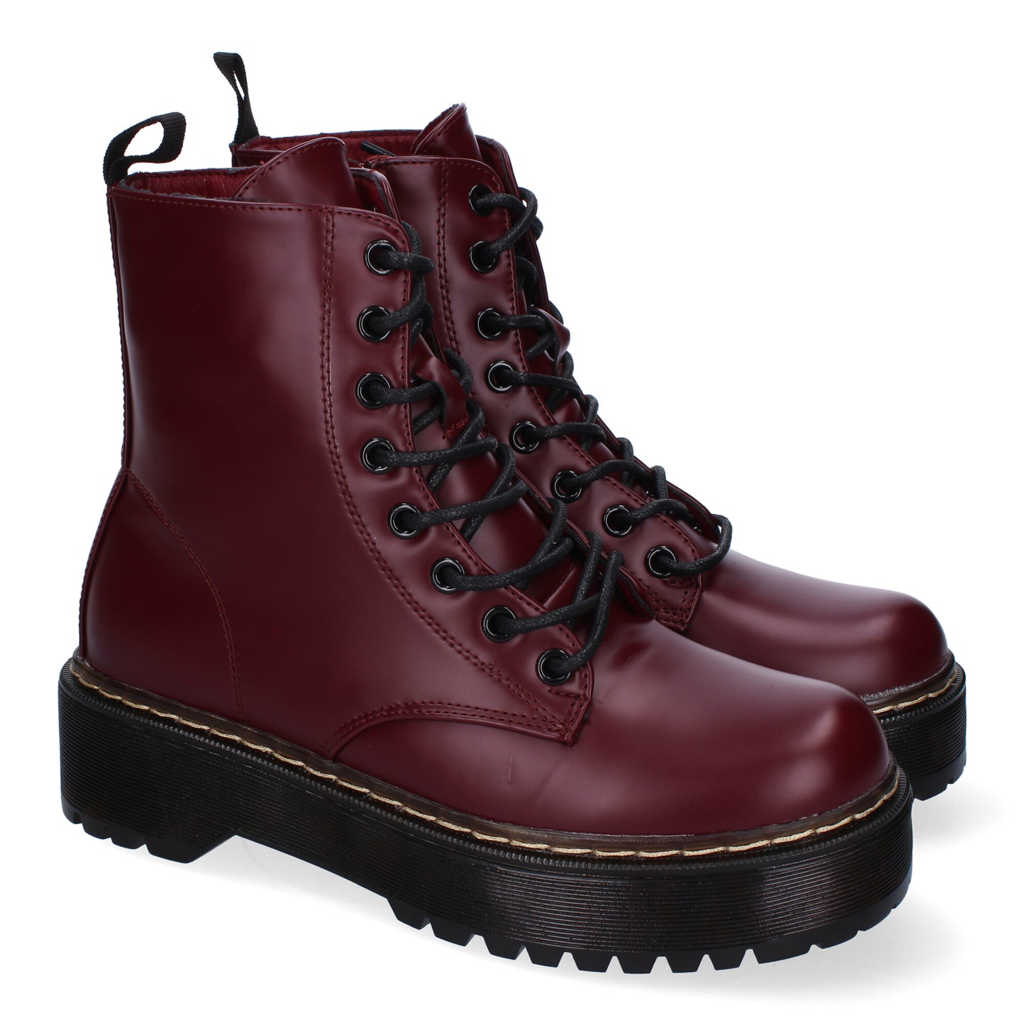 Botín de Mujer de Doble Suela Comodos con Plataforma y Cierre de Cremallera