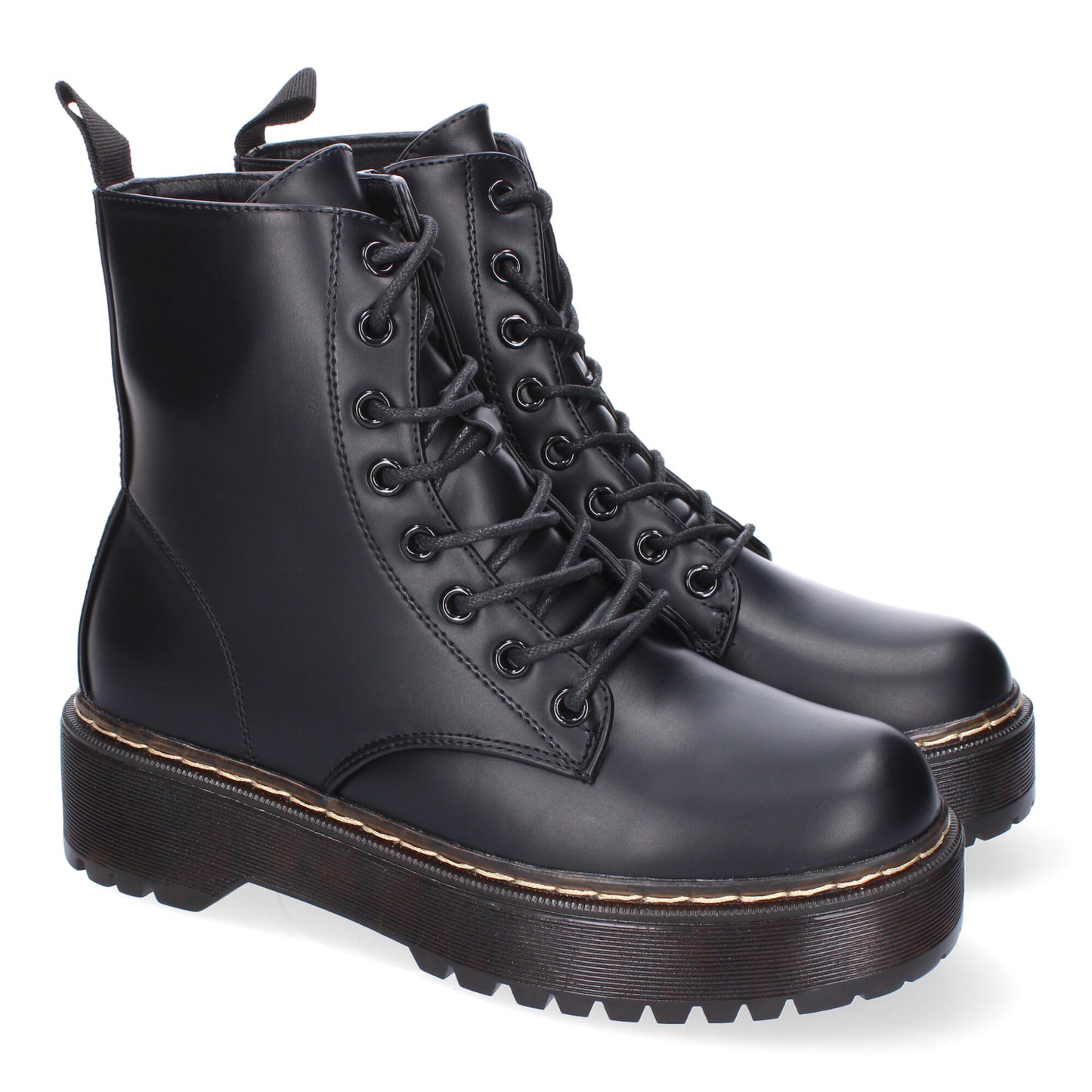 Botín de Mujer de Doble Suela Comodos con Plataforma y Cierre de Cremallera