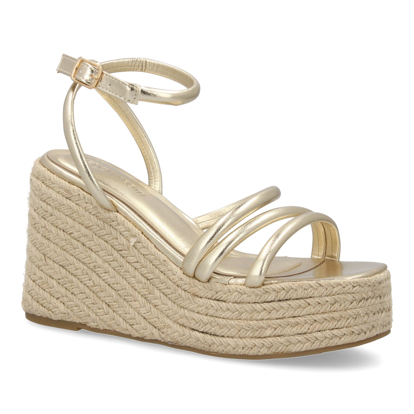 Sandalia de cuña de yute para mujer  diseño comodo y elegant