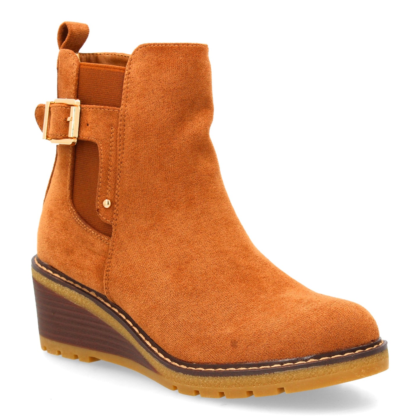 Bota de caña media con diseño sobrio y elegante cuña cómoda ideal para el d