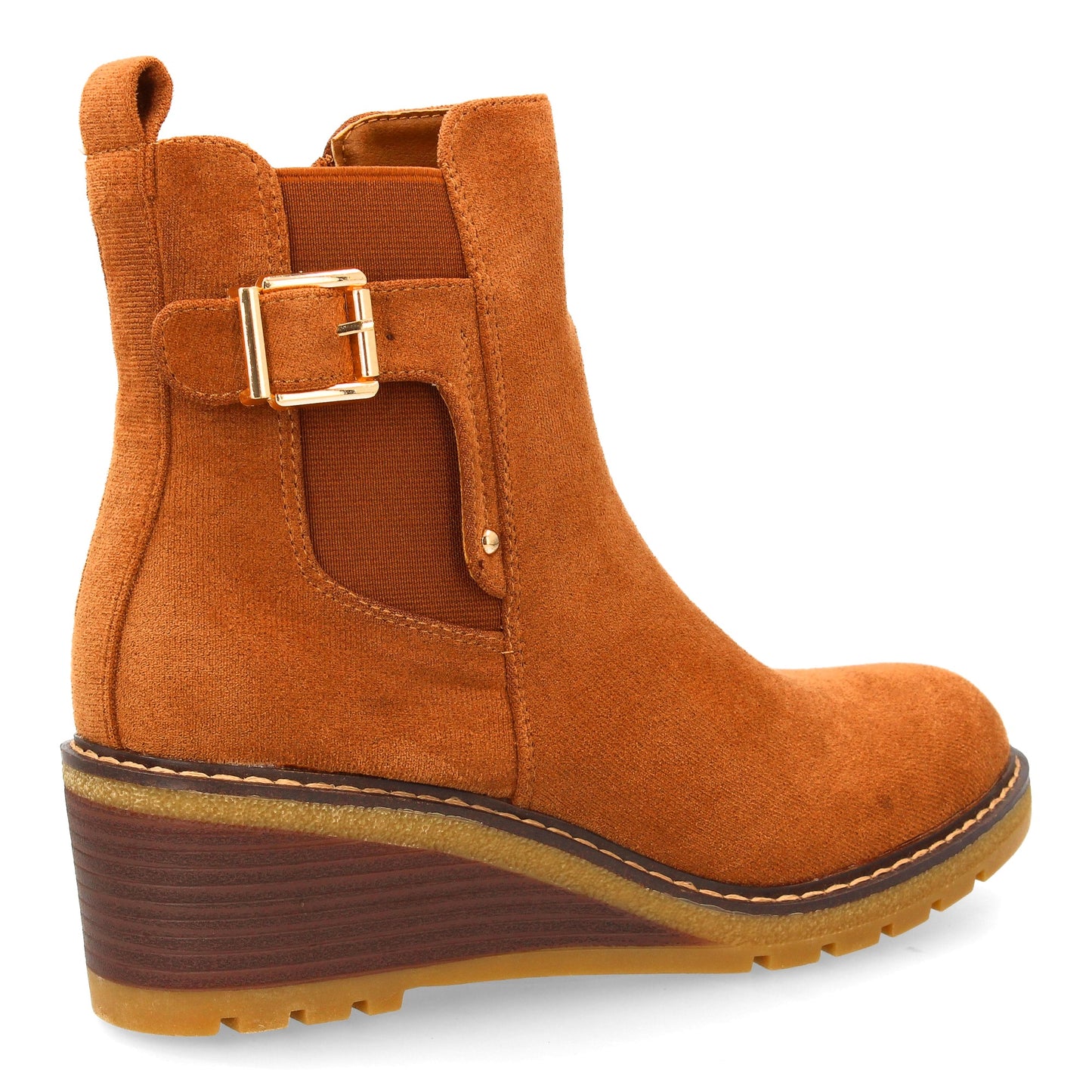 Bota de caña media con diseño sobrio y elegante cuña cómoda ideal para el d